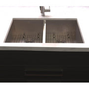 ZLINE 36" Undermount Double Bowl Sink Stainless Steel, SR50D-36S