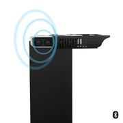 ZLINE 36" Wall Black Stainless Range Hood, Crown Speakers, BSKBNCRN-BT-36