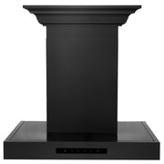 ZLINE 36" Wall Mount Range Hood, Black Stainless Steel, BSKENCRN-36