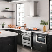 ZLINE 36" Wall Mount Range Hood, Bluetooth Speakers, KN4CRN-BT-36