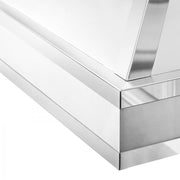 ZLINE 36" Wall Range Hood, DuraSnow Stainless, Mirror Accents, 655MR-36