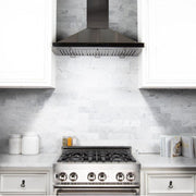 ZLINE 36" Wall Range Hood in Black Stainless Steel, BSKBN-36