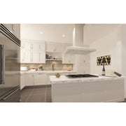 ZLINE 36" Wooden Island Range Hood in Cottage White, KBiTT-36