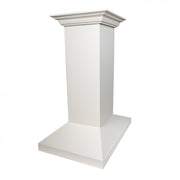 ZLINE 36" Wooden Island Range Hood in Cottage White, KBiTT-36