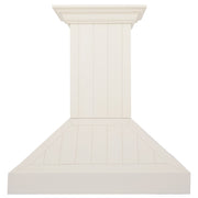 ZLINE 36" Wooden Wall Mount Range Hood in Cottage White, KPTT-36