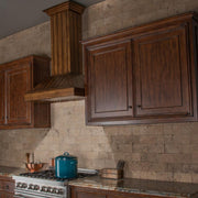 ZLINE 36" Wooden Wall Range Hood, Rustic Light, KPLL-36