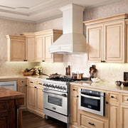 ZLINE 36" Wooden Wall Range Hood with Crown Molding, 321TT-36