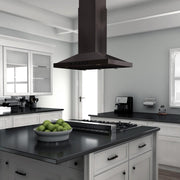 ZLINE 42" Island Range Hood in Black Stainless Steel, BSGL2iN-42