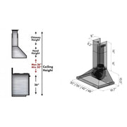 ZLINE 42" Stainless Steel Wall Range Hood KB-42