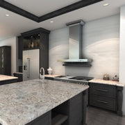 ZLINE 42" Stainless Wall Range Hood with Crown Molding, KECRN-42