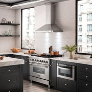 ZLINE 42" Wall Range Hood, Built-in CrownSound® Bluetooth Speakers, KBCRN-BT-42