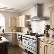 ZLINE 42" Wall Range Hood, Built-in CrownSound® Bluetooth Speakers, KBCRN-BT-42