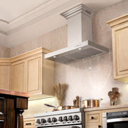 ZLINE 42" Wall Range Hood, Built-in CrownSound® Bluetooth Speakers, KECRN-BT-42