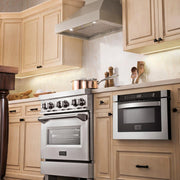 ZLINE 42" Wooden Wall Range Hood in Gray, KBUU-42