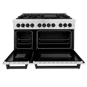 ZLINE 48" Autograph Dual Fuel Range, RASZ-SN-48-MB