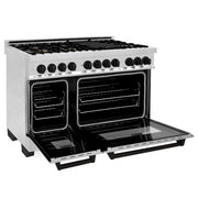 ZLINE 48" Autograph Edition, Dual Fuel Range, RAZ-48-MB
