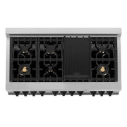 ZLINE 48" Autograph Edition, Dual Fuel Range, RAZ-48-MB