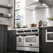 ZLINE 48" Autograph Edition, Dual Fuel Range, RAZ-48-MB