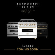 ZLINE 48" Autograph Rangetop, Black Stainless, Gold Accents, RTBZ-48-G
