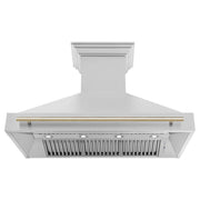ZLINE 48" Autograph Stainless Wall Range Hood, 8654STZ-48-G