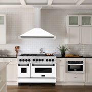 ZLINE 48" Autograph Stainless Wall Range Hood KB4STZ-WM48-MB