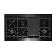 ZLINE 48" Black Stainless, Gas Burner, Electric Oven Range, RAB-48