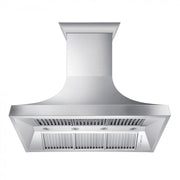ZLINE 48" Designer Snow Stainless Finish Wall Range Hood, 8632S-48