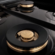 ZLINE 48" Gas Burner/Electric Oven Range Stainless, Brass Burners, RA-BR-48