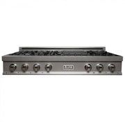 ZLINE 48 in. Porcelain Rangetop in Snow Stainless, 7 Gas Burners, RTS-48