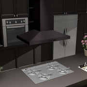 ZLINE 48" Island Range Hood in Black Stainless Steel, BSGL2iN-48