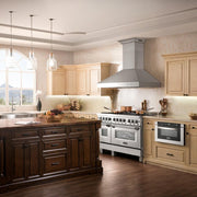 ZLINE 48" Professional Wall Range Hood, Built-in CrownSound® Bluetooth Speakers, 697CRN-BT-48