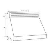 ZLINE 48" Recirculating Under Cabinet Stainless Range Hood, RK523-48