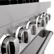 ZLINE 48" Stainless Steel 6.0 cu.ft. 7 Gas Burner/Electric Oven Range with Griddle RA48