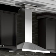 ZLINE 48" Stainless Steel Wall Range Hood, Crown Molding, KL2CRN-48
