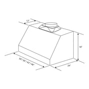 ZLINE 48" UNDER CABINET RANGE HOOD (523-48)