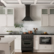 ZLINE 48" Wall Black Stainless Range Hood, Crown Speaker, BSKBNCRN-BT-48
