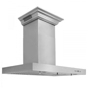 ZLINE 48" Wall Range Hood, Built-in CrownSound® Bluetooth Speakers, KECRN-BT-48