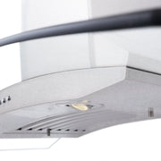 ZLINE 48" Wall Range Hood, Snow Finish Stainless & Glass, 8KN4S-48