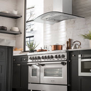 ZLINE 48" Wall Range Hood, Stainless Steel, Glass, KN4-48