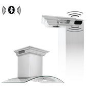ZLINE 48" Wall Stainless Range Hood, Bluetooth Speakers, KN4CRN-BT-48