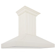 ZLINE 48" Wooden Wall Mount Range Hood in Cottage White, KPTT-48
