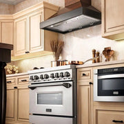 ZLINE 48" Wooden Wall Range Hood, Crown Molding KBAR-48