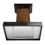 ZLINE 48" Wooden Wall Range Hood, Crown Molding KBAR-48