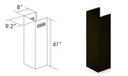 ZLINE 5 Ft. Chimney Extension For Ceilings Up To 12.5 Ft. 8KBB-E