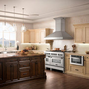 ZLINE 54" Professional Wall Range Hood, Built-in CrownSound® Bluetooth Speakers, 697CRN-BT-54