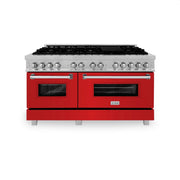 ZLINE 60" 7.4 cu. ft. Dual Fuel Range with Gas Stove and Electric Oven in Fingerprint Resistant Stainless Steel, RAS-RM-60