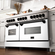ZLINE 60" Autograph Edition, 7.4 cu. ft. Dual Fuel Range, RAZ-WM-60-MB