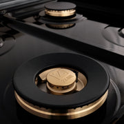 ZLINE 60" Dual Fuel Range In Stainless Steel, Brass Burners, RA-BR-60