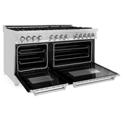 ZLINE 60" Dual Fuel Range In Stainless Steel, Brass Burners, RA-BR-60