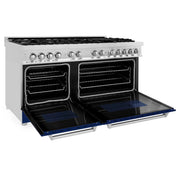 ZLINE 60" Professional Dual Fuel Range with Blue Matte Door, RA-BM-60